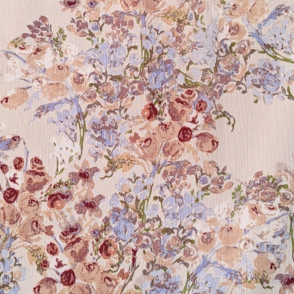 VICI Floral Ruffled High Neck Boho Blouse Top | S - Picture 11 of 12